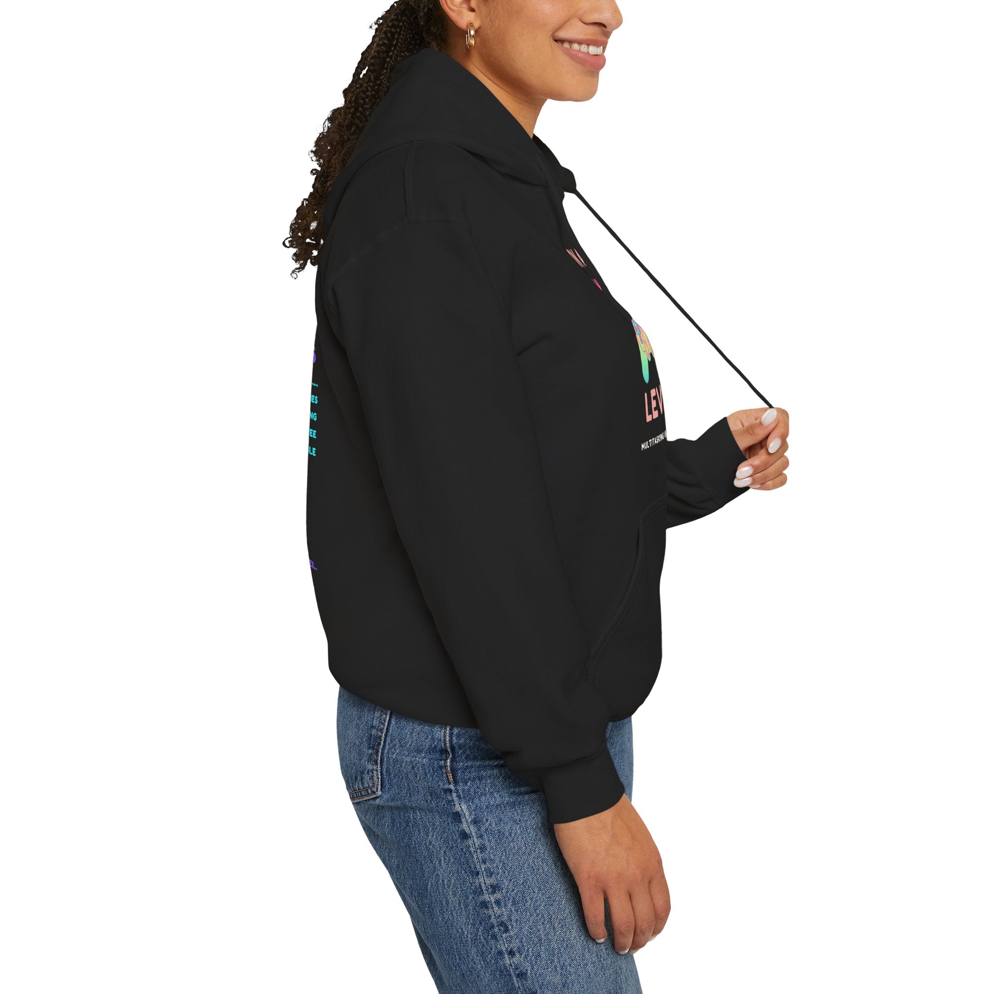 On a Mother Level – Multitasking in Boss Mode Gamer Mom Hoodie (Front & Back Print)