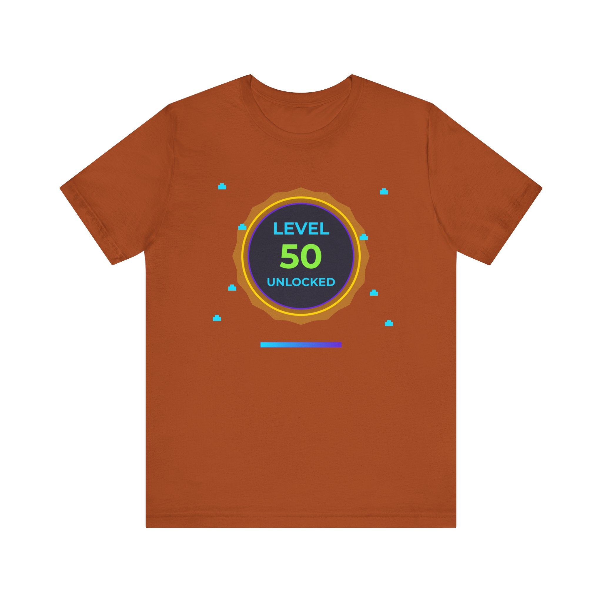 🔥 Level 50 Legend Shirt • Front + Back Design • 50th Birthday Gamer Gift • Retro Gaming Tee • Achievement Badge • Milestone Birthday