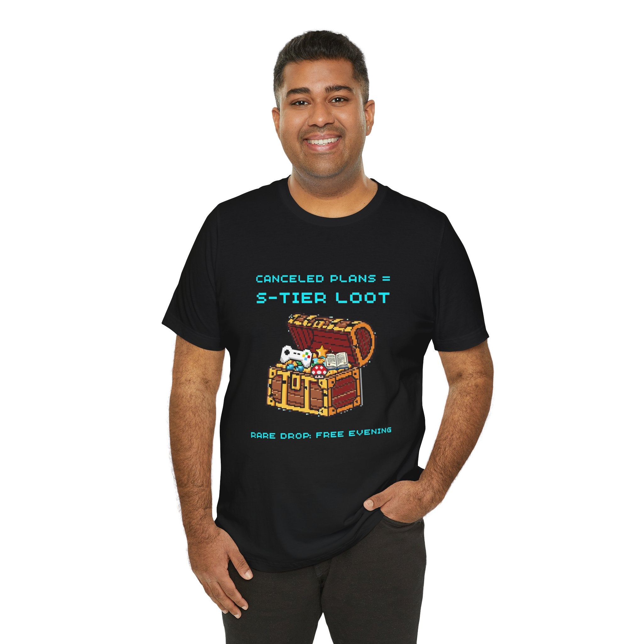 Canceled Plans = S-Tier Loot Shirt – Rare Drop: Free Evening Gamer Tee (Front & Back Print)