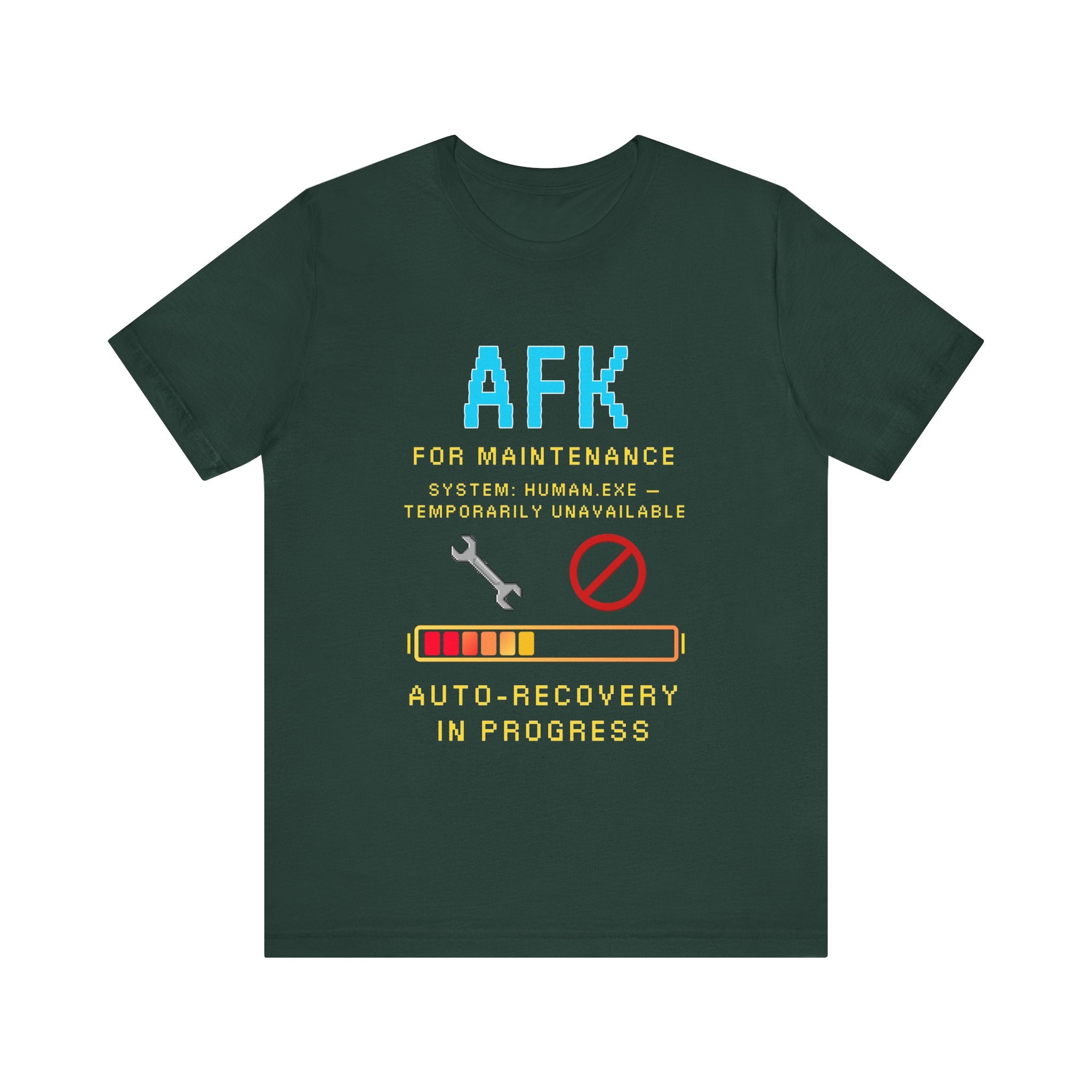 🛠️ AFK FOR MAINTENANCE Shirt • Self-Care Mode Gamer T-Shirt • Retro Pixel AFK Tee for Introverts • 80s 90s Video Game Gift