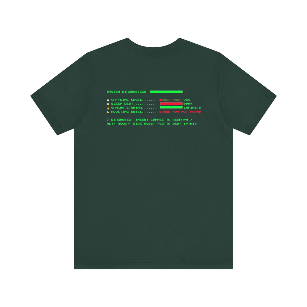 🔥 Low Energy Gamer Shirt • Caffeine Required to Respawn • Funny Coffee Addict Tee • System Critical T-Shirt • Gamer & Coffee Lover Gift