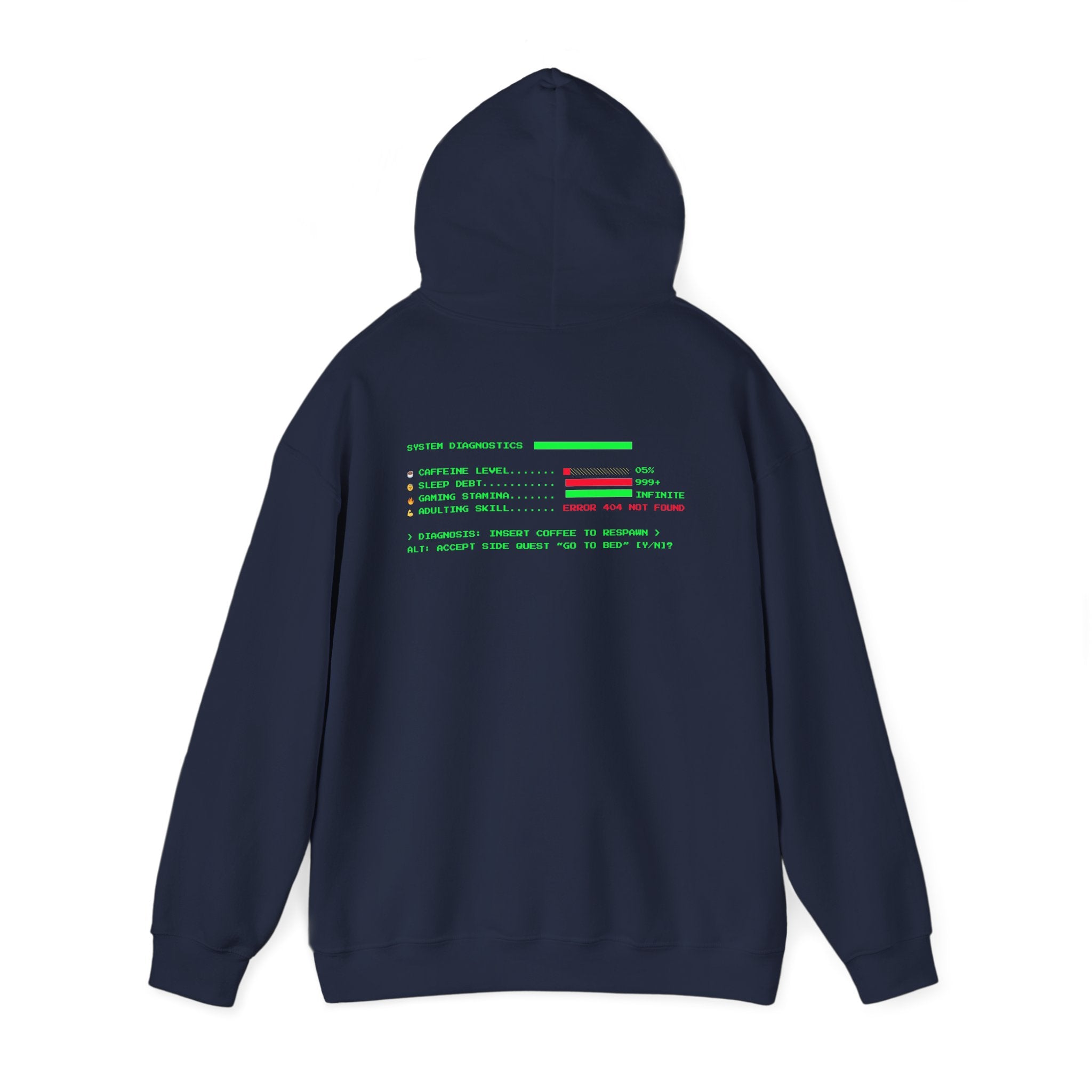 🔥 Low Energy Gamer Hoodie • Caffeine Required to Respawn • Funny Coffee Addict Hoodie • System Critical Pullover • Gift for Gamers & Coders