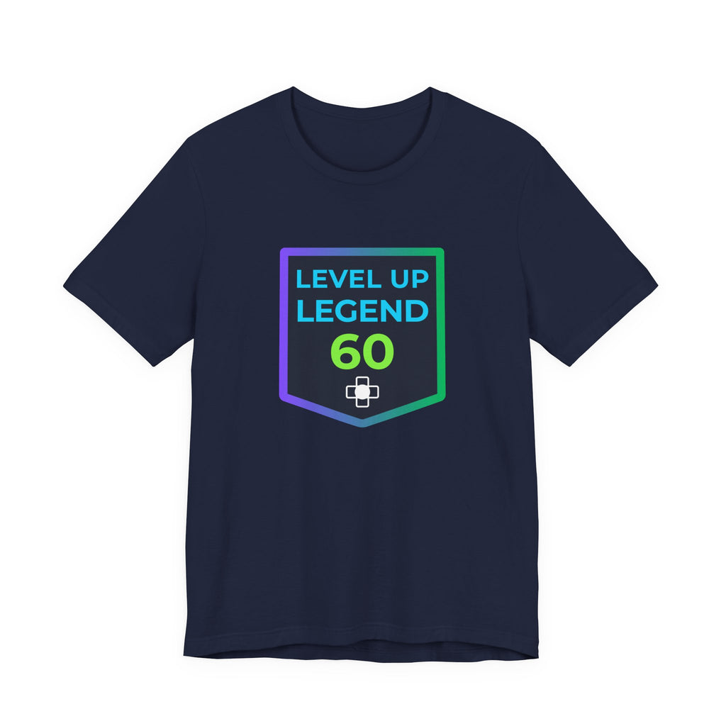 🔥 Level 60 Legend Shirt • Retro Gamer 60th Birthday Gift • Front + Back Design • Achievement Badge Tee • Milestone Gaming Shirt